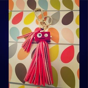 Fossil | Square Face Leather Tassel Key Fob